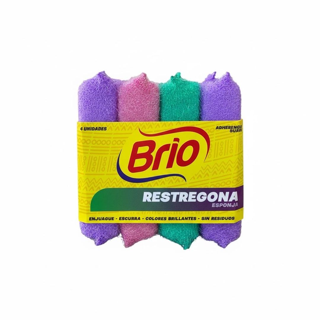 ESPONJA BRIO RESTREGONA X 4 UND