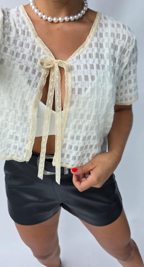 SET BLUSA BLONDA + TOP