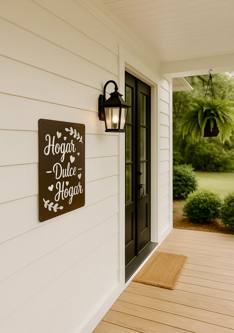 Chapa Decorativa con Frase 