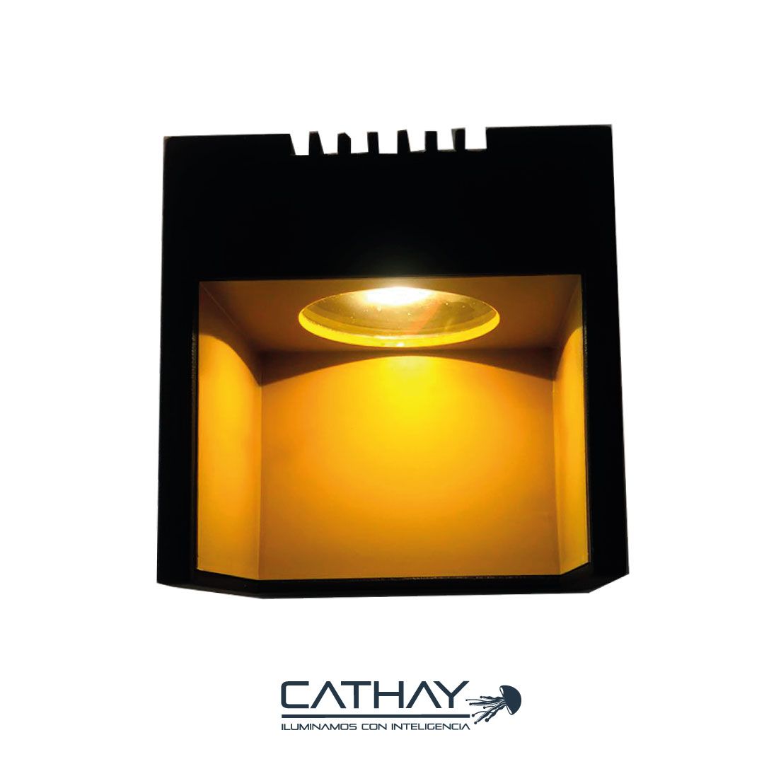 APLIQUE DE PARED TIPO CUBO 1 HAZ DE LUZ 