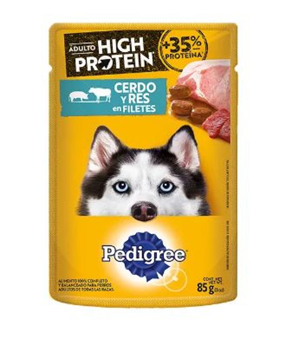 PEDIGREE CERDO Y RES*85G