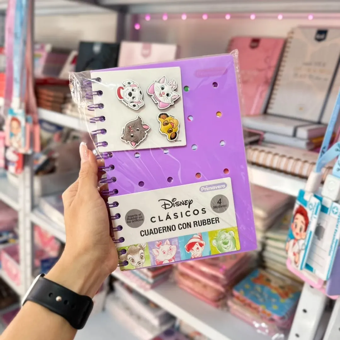 AGENDA RUBBER DISNEY PRIMAVERA CON PINES 