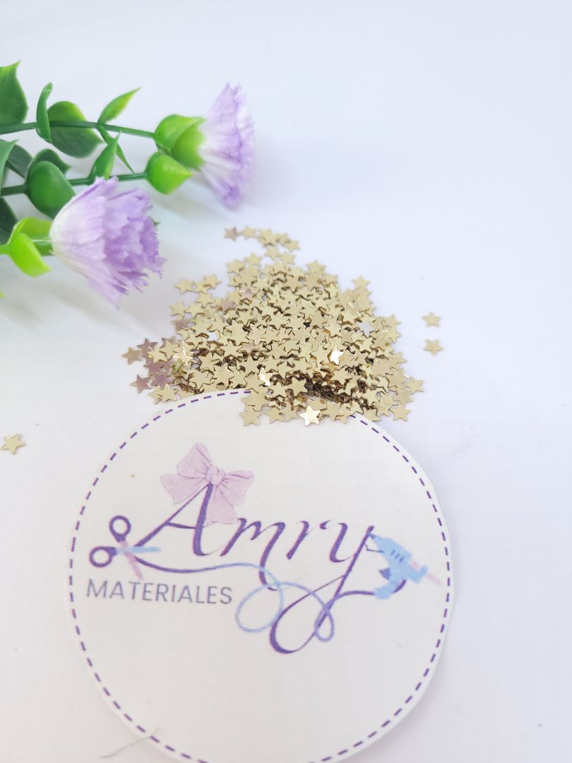 10gr Confeti Estrella Mini Dorado