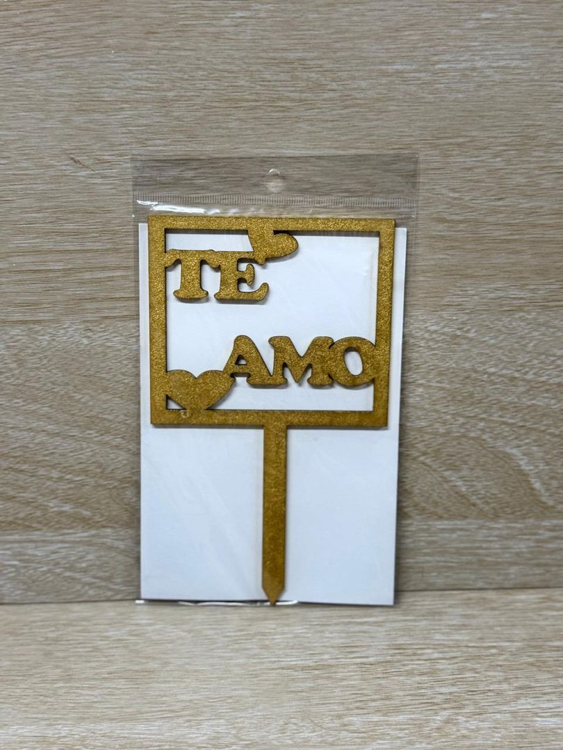 000 TOPPER MEDIANO "TE AMO"