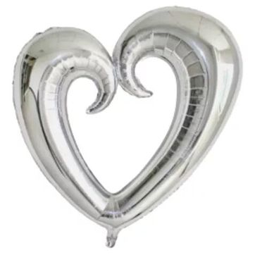 GLOBO FOIL CORAZON ABIERTO 24' - imagen 1