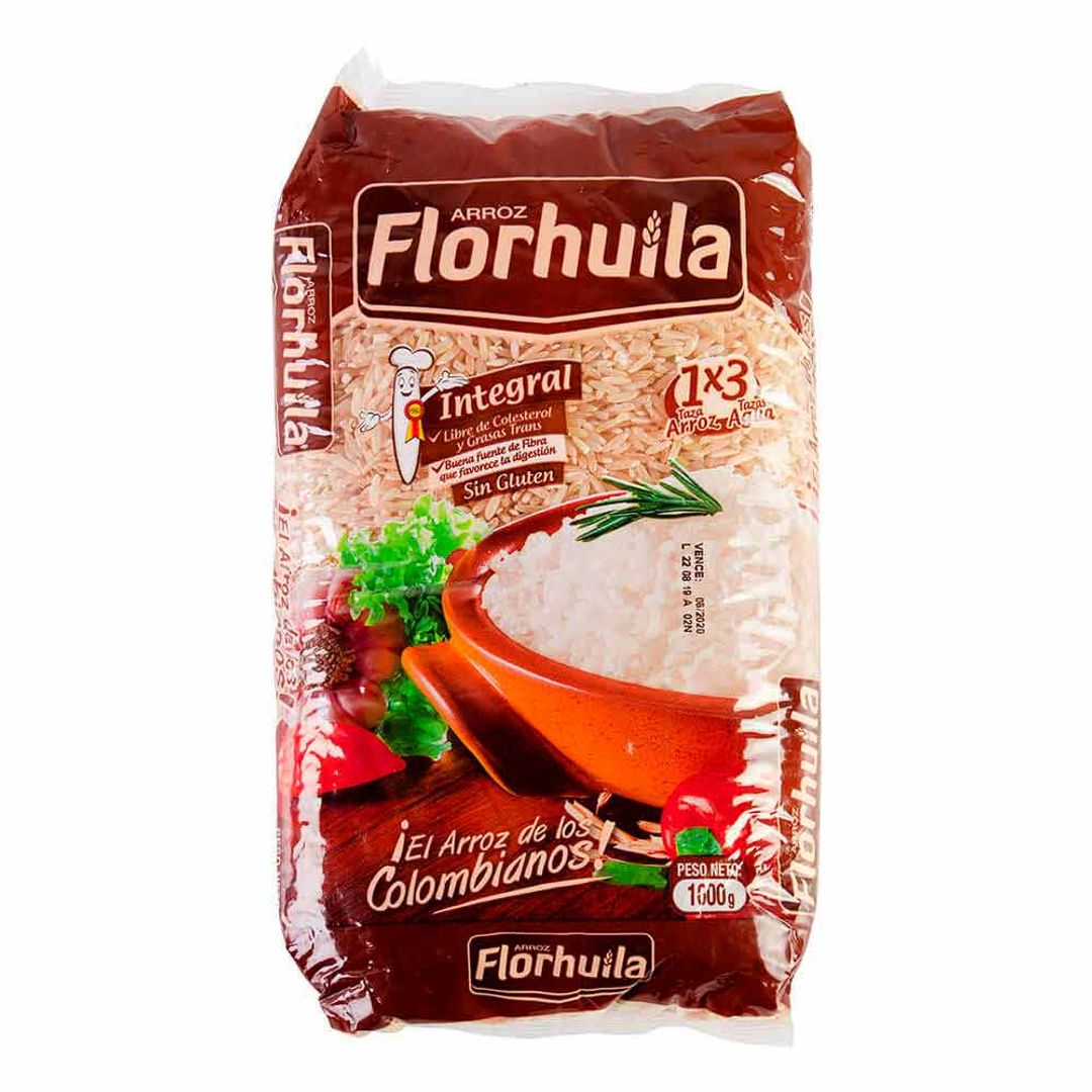 ARROZ FLORHUILA*1KG INTEGRAL