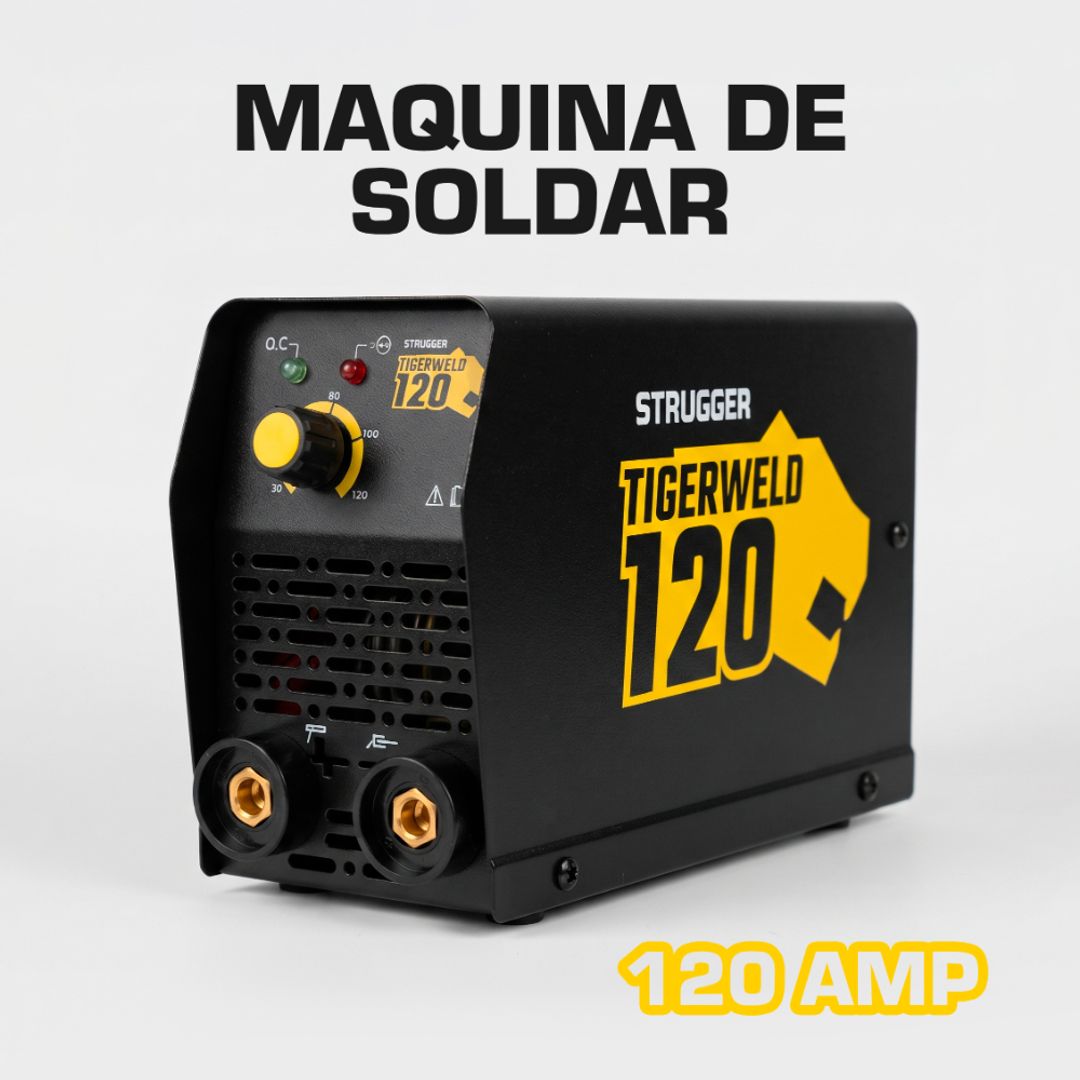 MÁQUINA DE SOLDAR INVERSORA STRUGGER 120 AMP