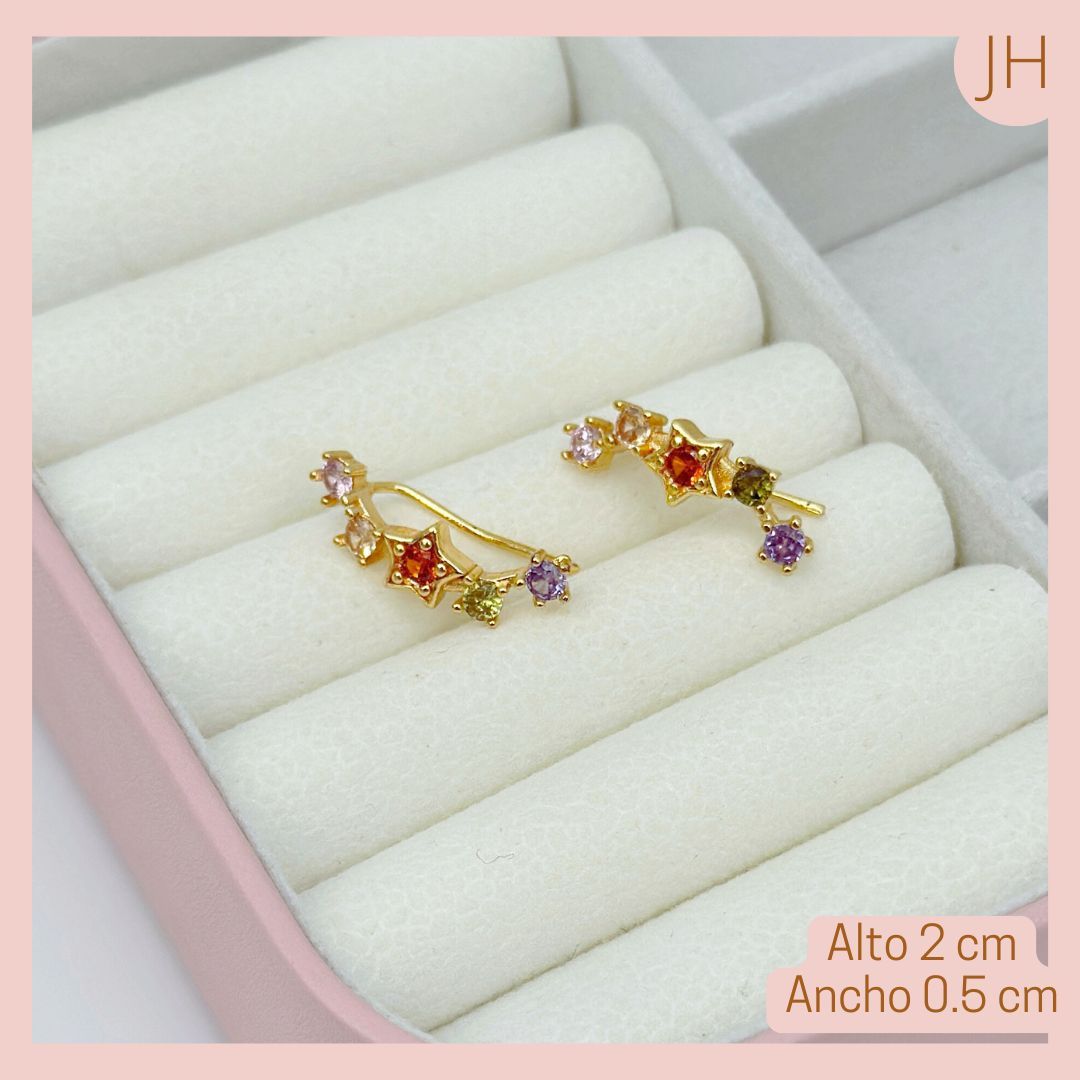 Aretes Escaladores Tri color 