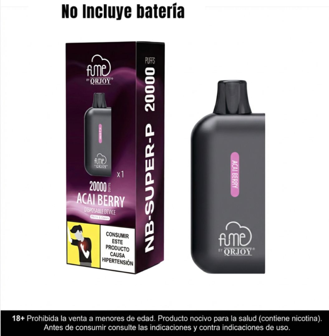 Pod Fume 20.000 Puffs Acai Berry - Fume Nb Super P