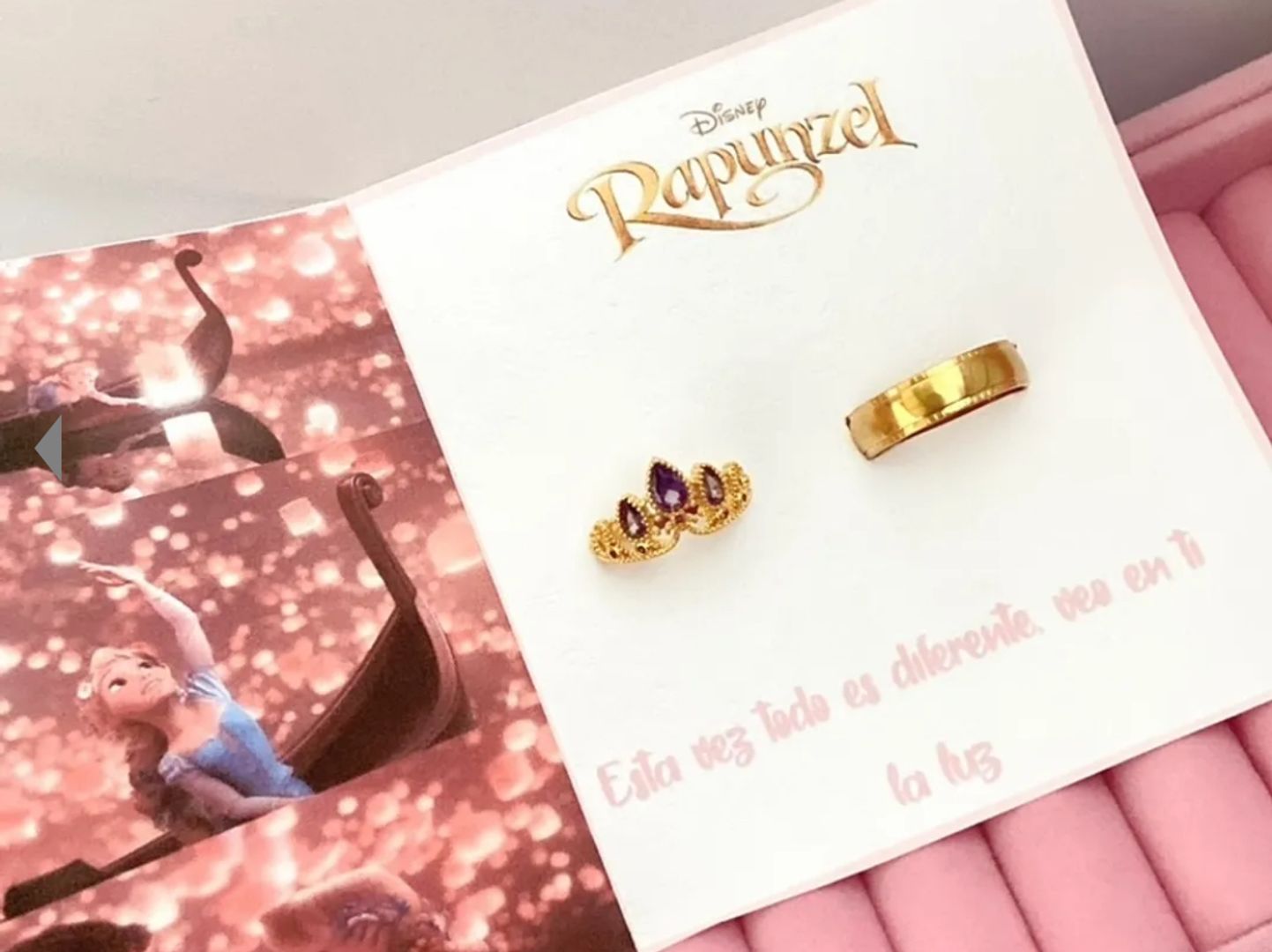 ANILLOS PAREJA CORONA RAPUNZEL