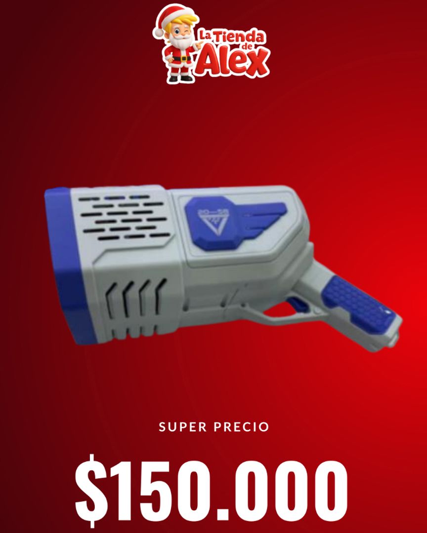 Bazooka Lanza Burbujas "Mega Premium