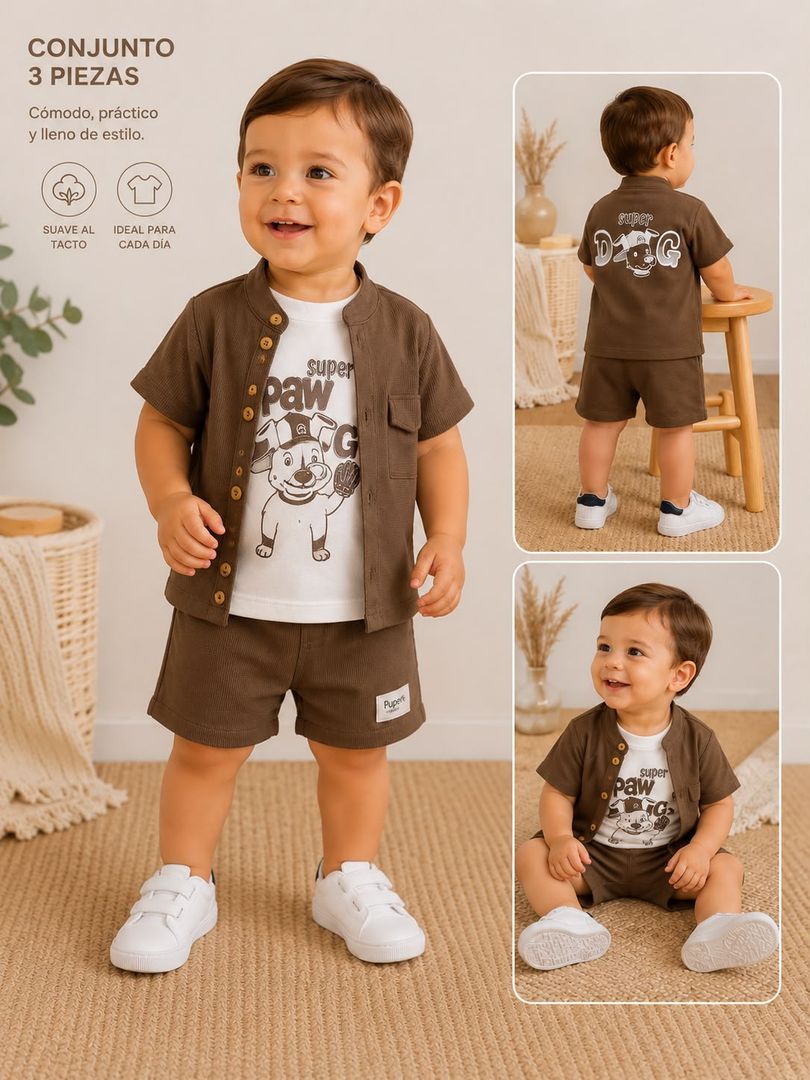 Conjunto bermuda bebito