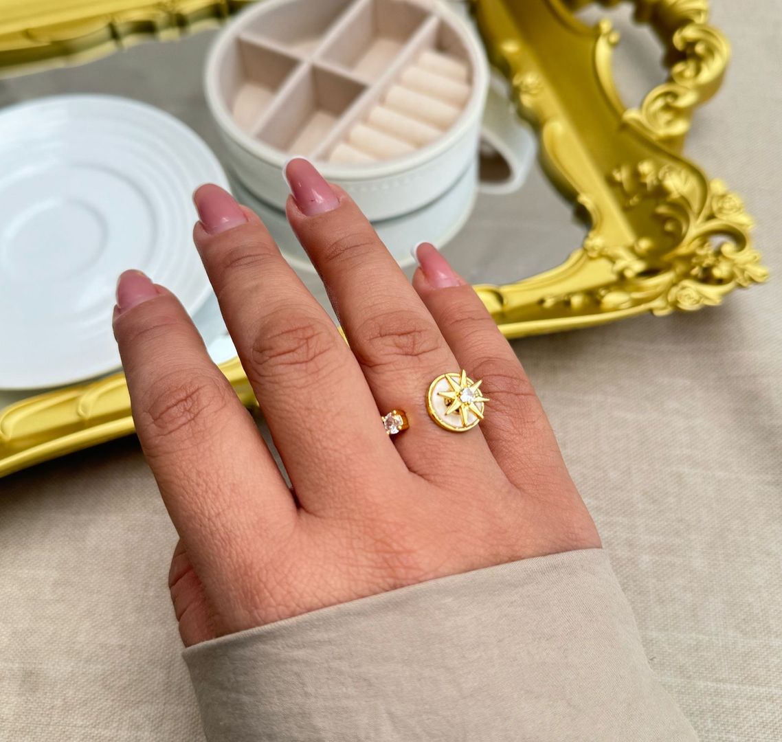 Anillo giratorio estrella
