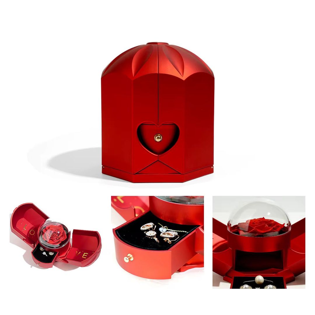 Joyero con rosa FAJ2410-705