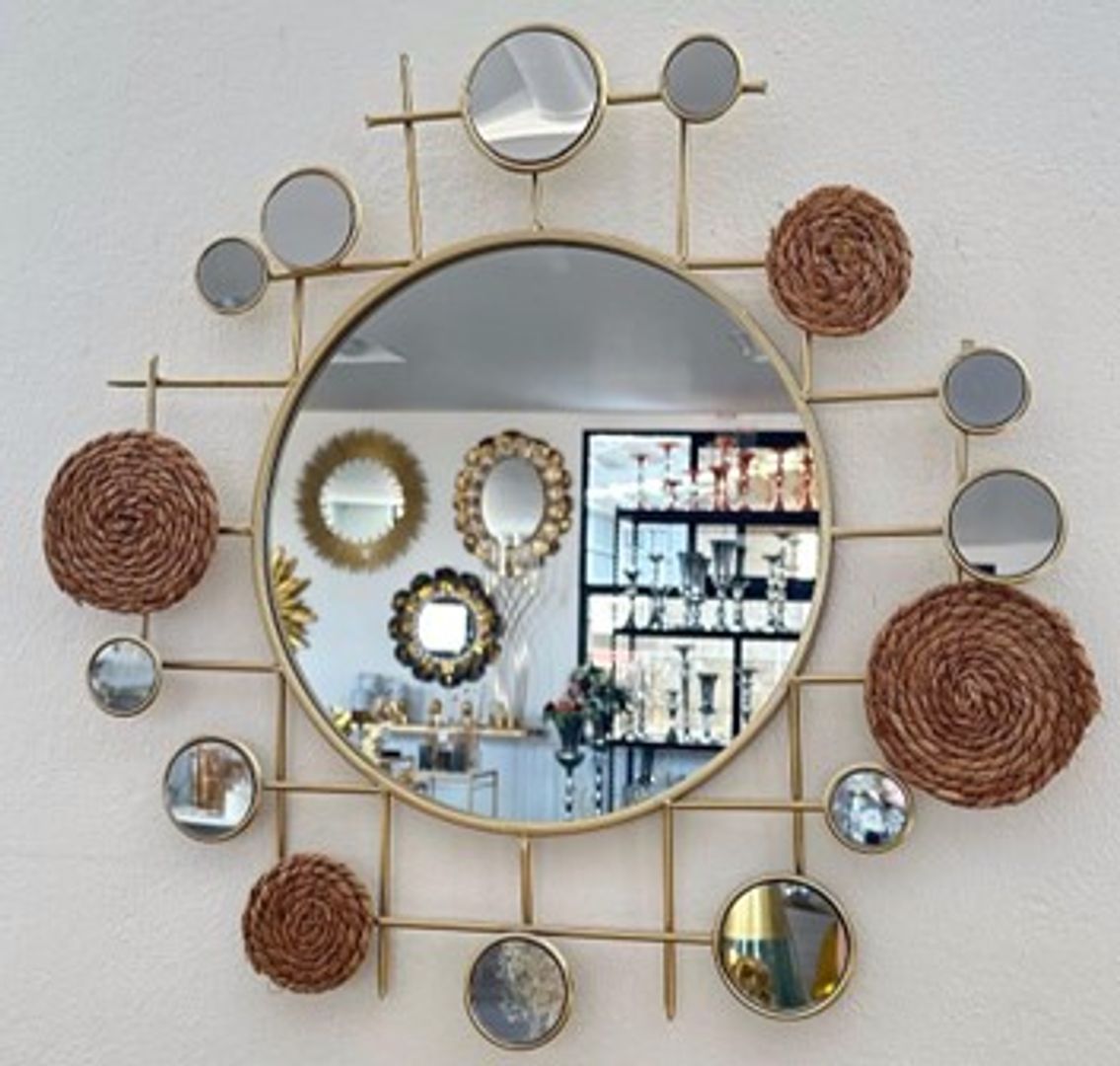 Espejo en latón de pared