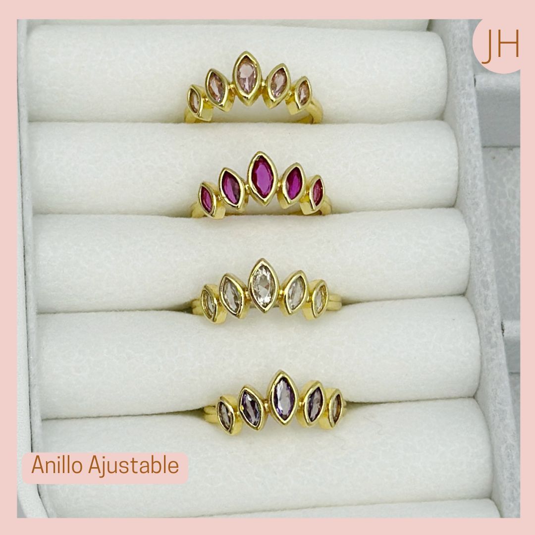 Anillos ajustables Hojas 
