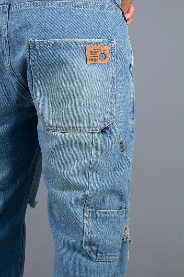 JEANS OVER CARPINTERO AZUL VERDOSO