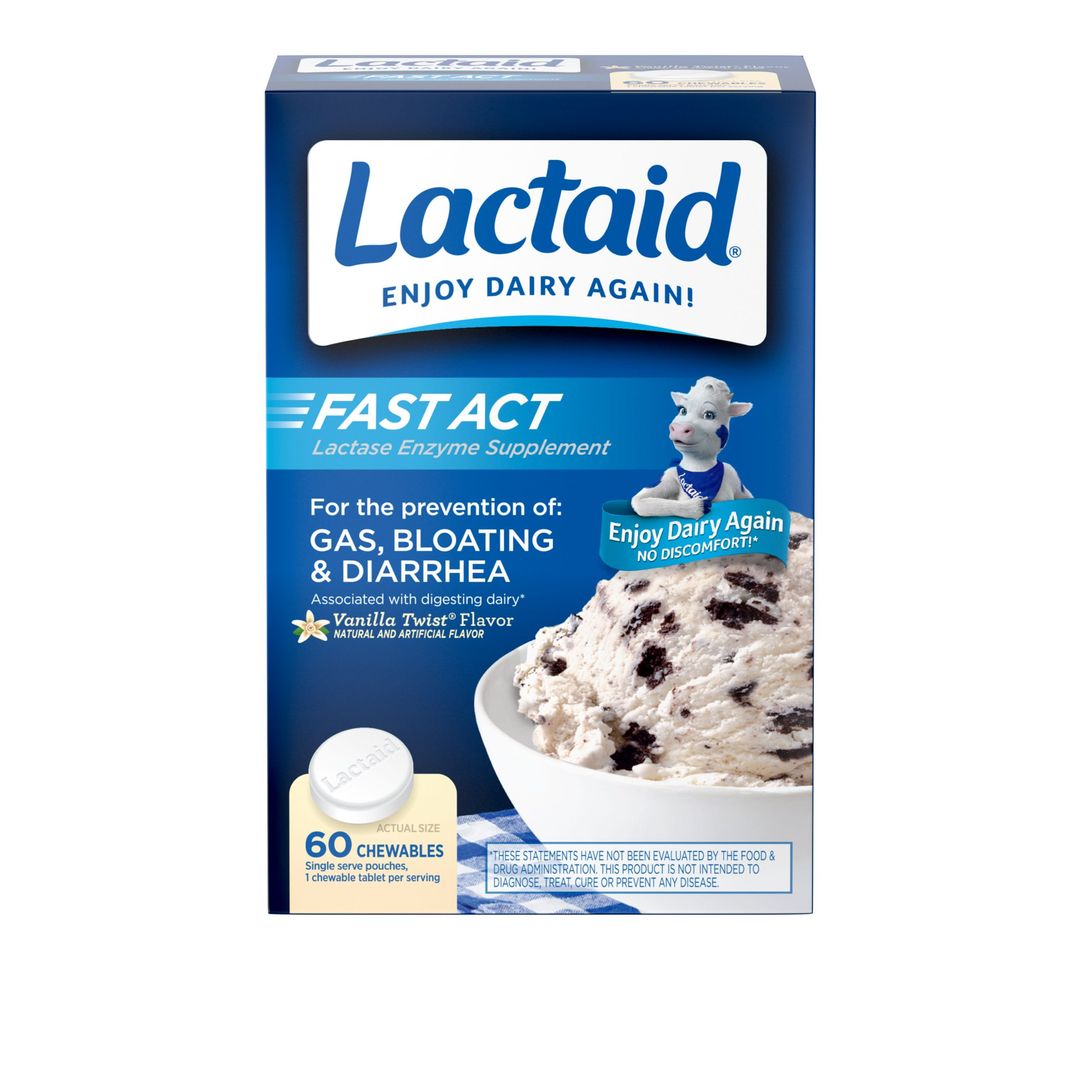LACTAID Suplemento Para Intolerantes a Lactosa x60