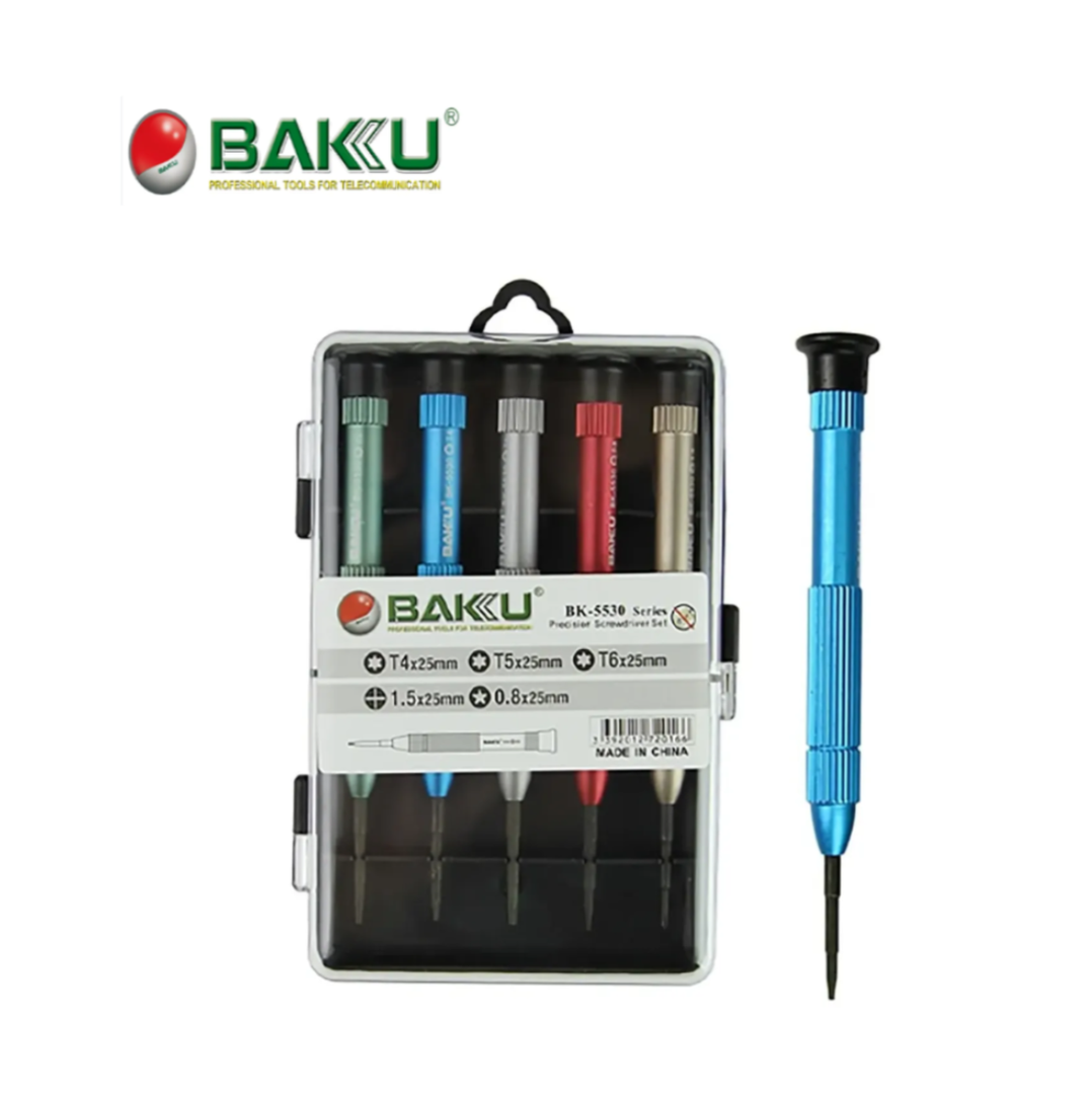 KIT DESTORNILLADORES X5 BAKU BK-5530