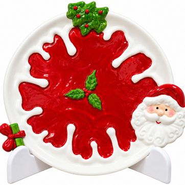 Imagen del producto PLATO PLANO NAVIDEÑO DE POLIRECINA