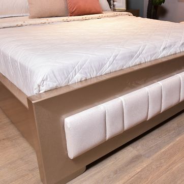 ALCOBA VERSALLES 140 CHAMPAÑA MODULOS TAPIZ BEIGE  - imagen 4