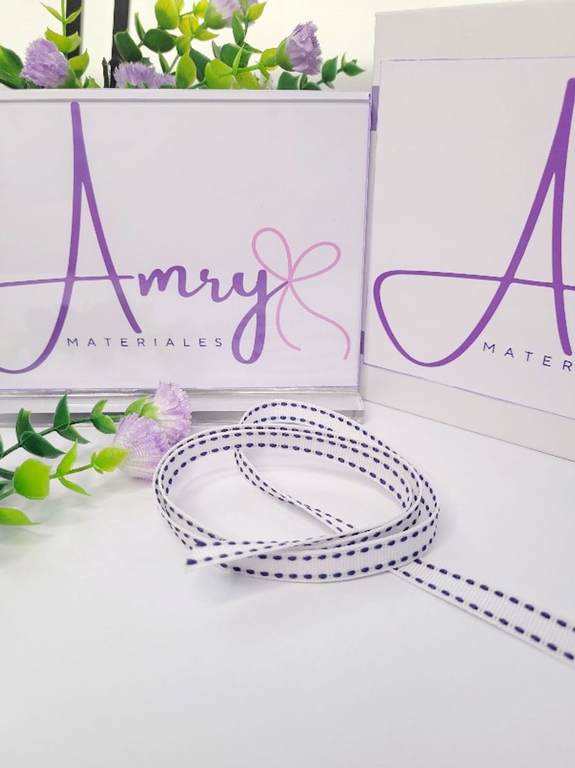 Punte. 1cm Blanco Punteada