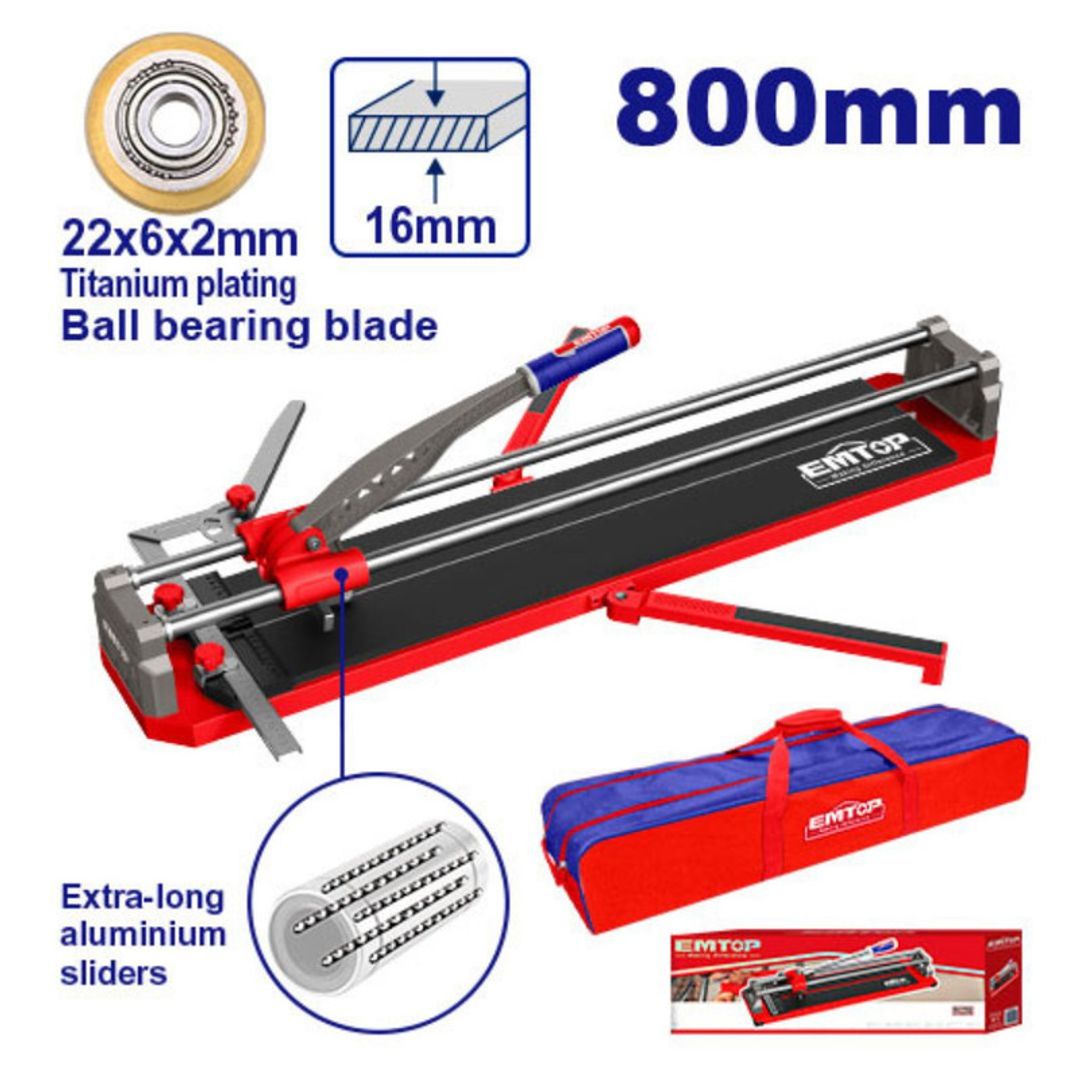 EMTOP CORTA BALDOSA 800MM CON RODAMIENTO INCLUYE MALETIN SUPER EMTOP