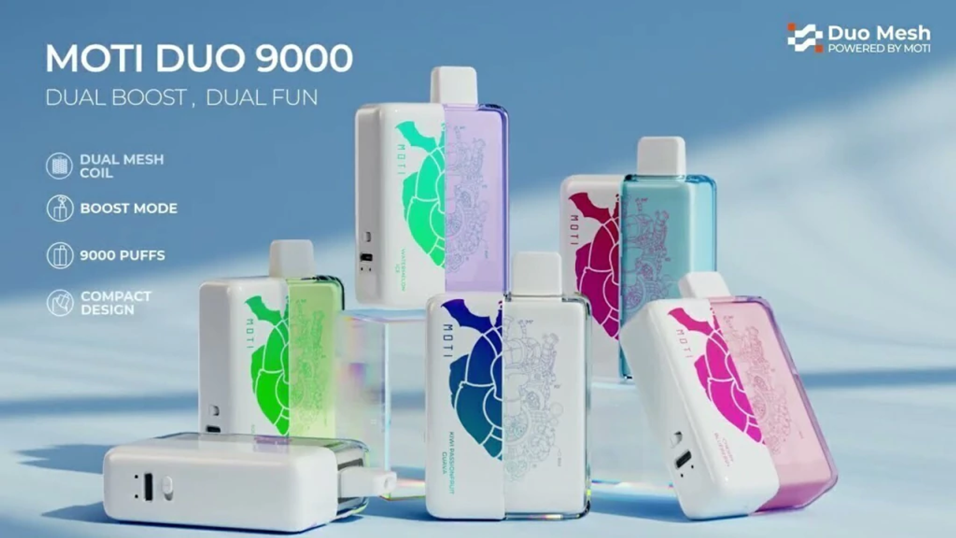 VAPEADOR MOTI DUO 9,000 PUFFS