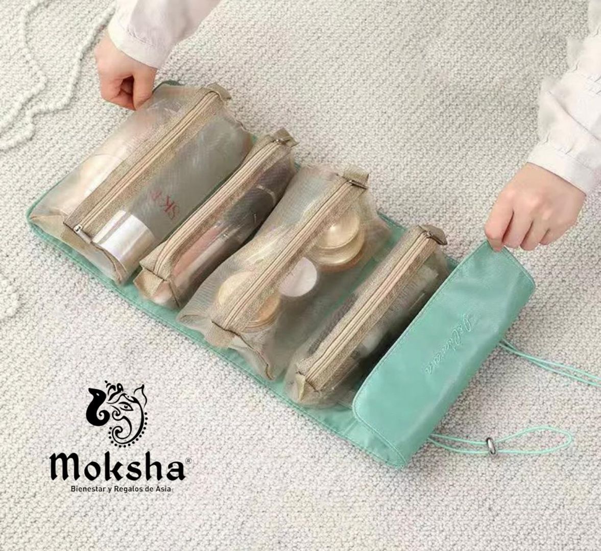 Cosmetiquera 4 en 1 Tipo Tela