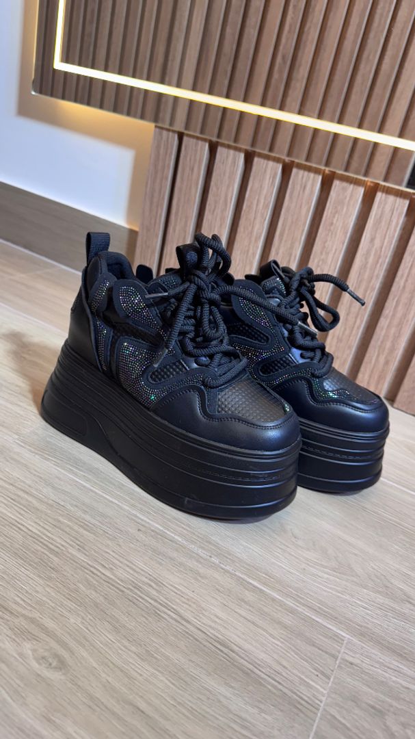 Tenis plataforma piedra multicolor 