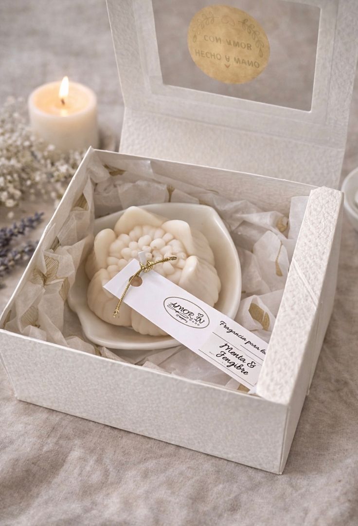 Set Obsequio Cajita con Vela 