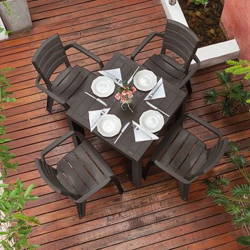 SILLA BARU CON BRAZOS MOCCA RIMAX	 - imagen 1