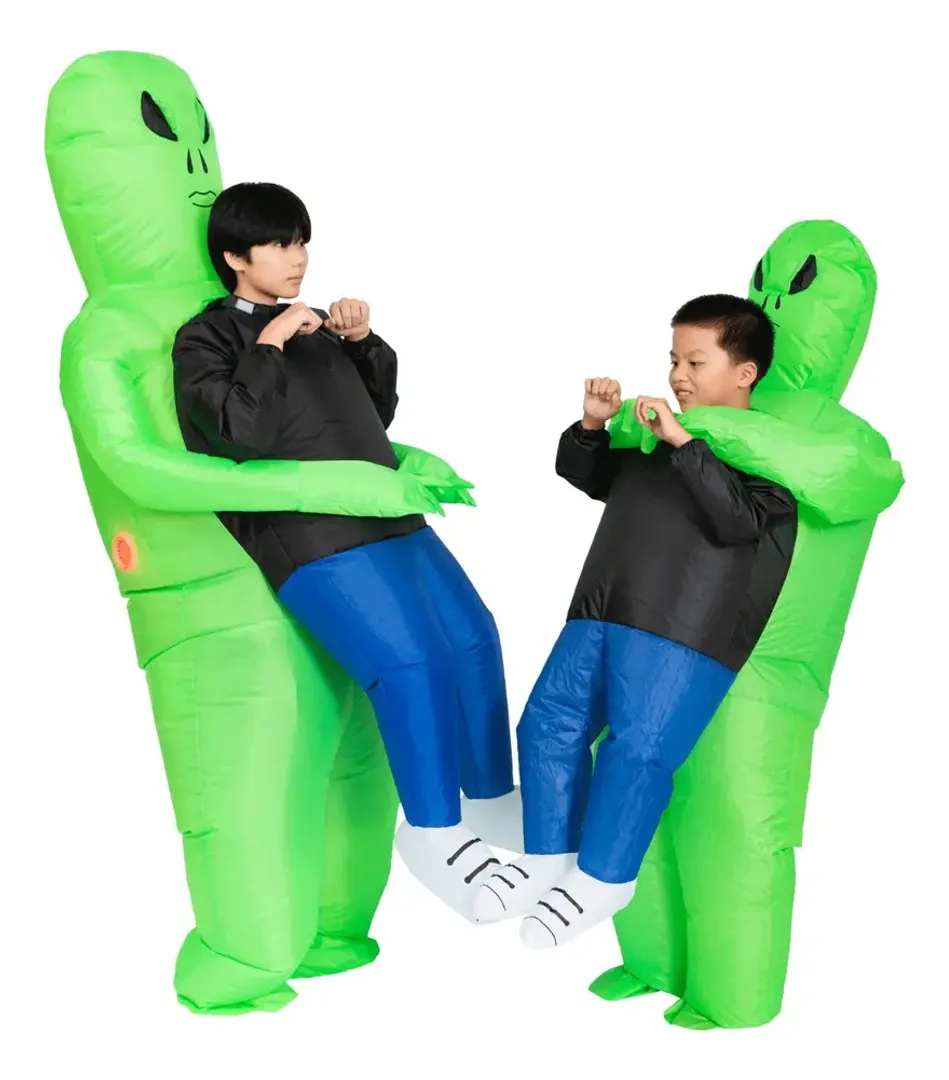 DISFRAZ INFLABLE DE ALIENIGENA EXTRATERRESTRE TALLA S Y L