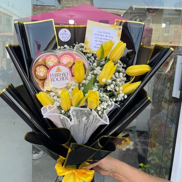 Imagen del producto Ramo 10 tulipanes 