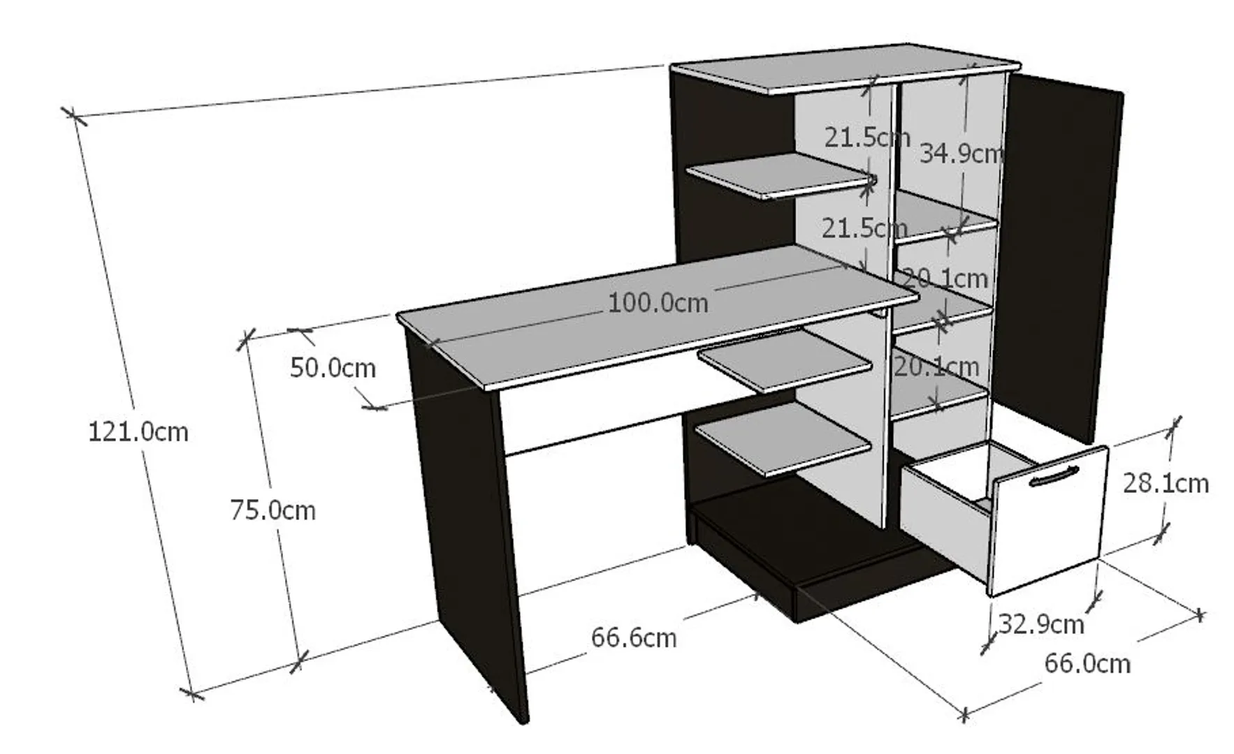 Escritorio - modelo Modular