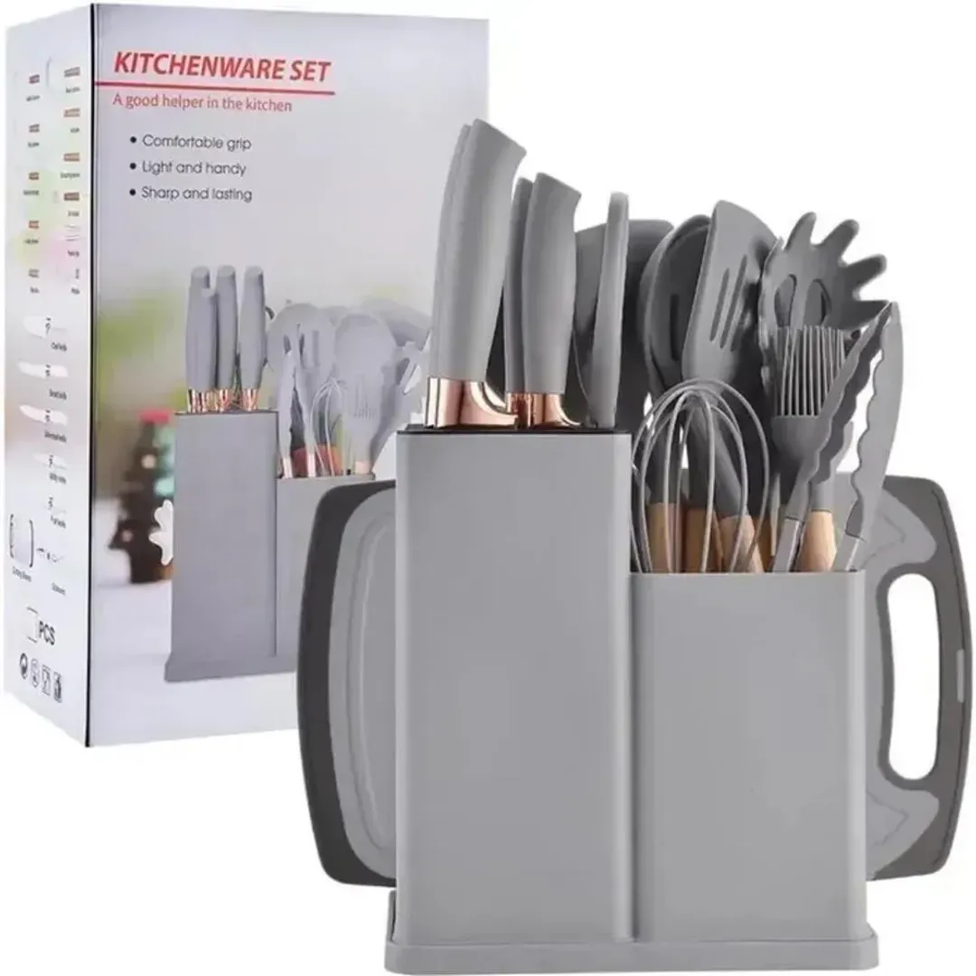 UTENSILIOS DE COCINA 19 PCS CAJA GRANDE