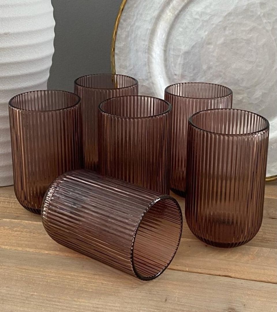 VASO GR RAYAS LAVANDA