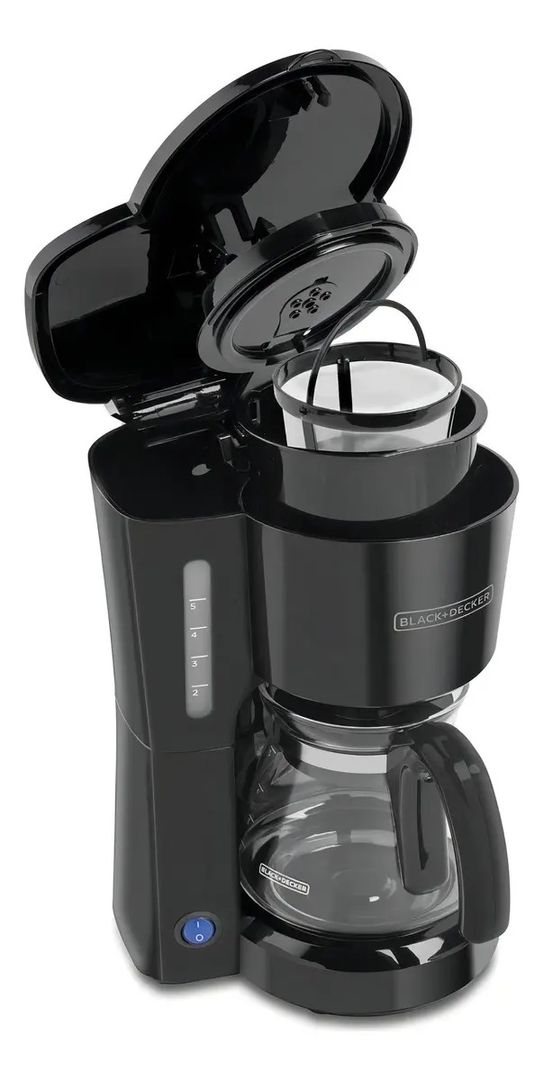 CAFETERA BLACK+DECKER 5 TAZAS CON FILTRO PERMANENTE