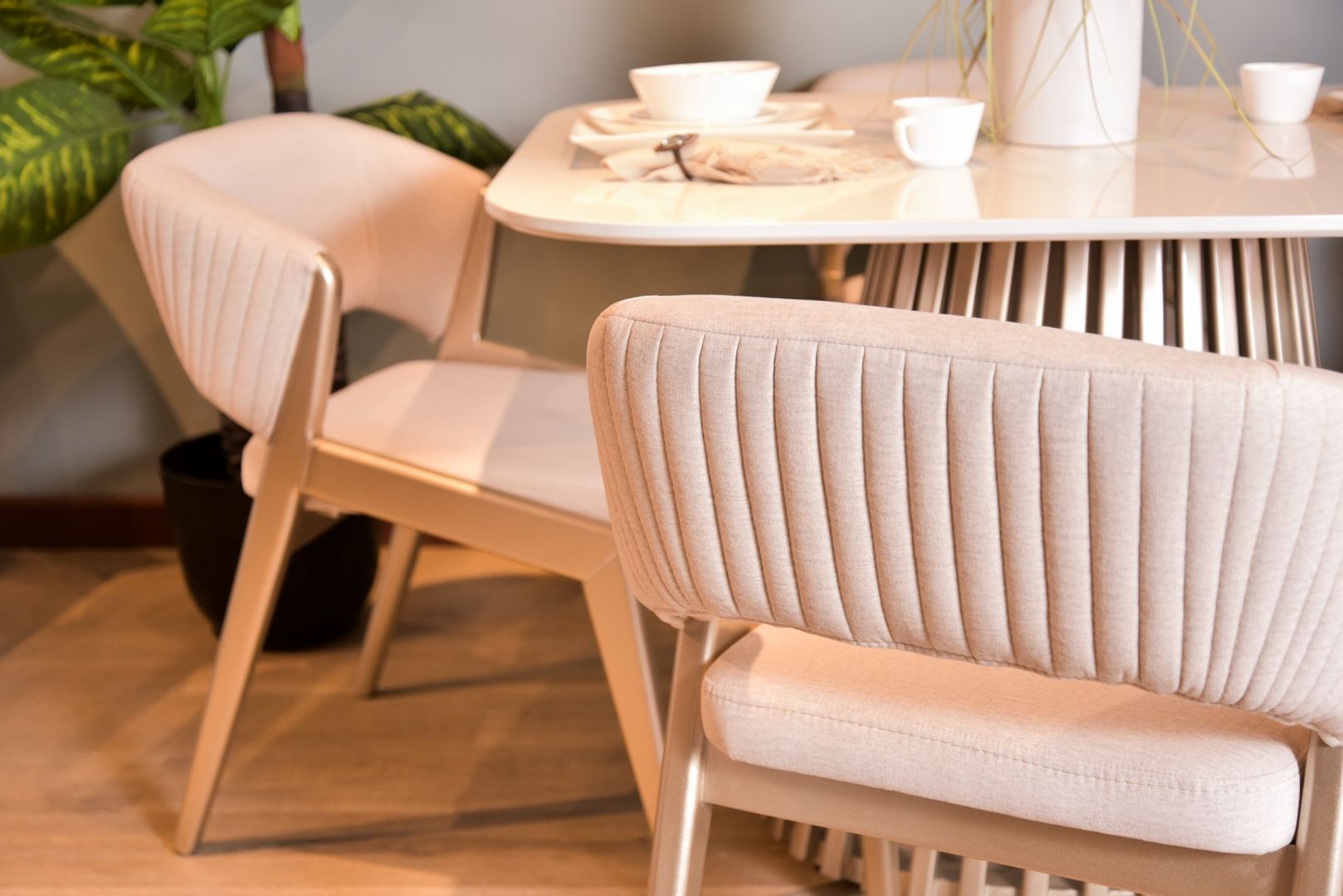 CDOR IBIZA CHAMPAÑA X4 TELA BEIGE P.MARMOLIZADA