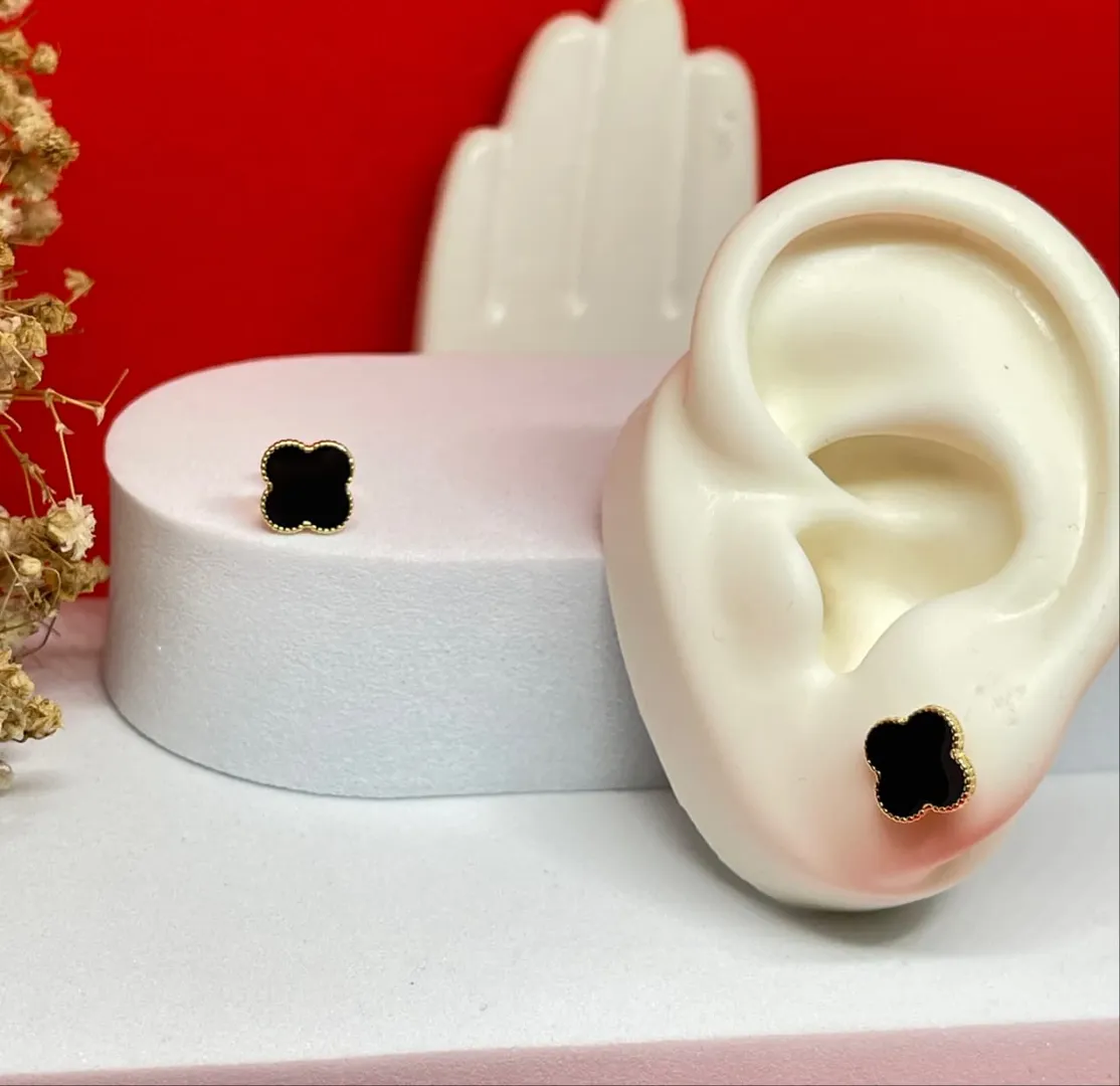 Topos van cleef 10mm negros medianos