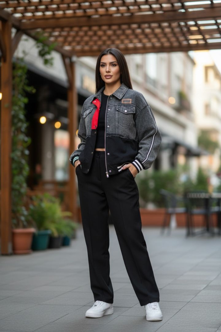 CHAQUETA DENIM DOUBLE RES