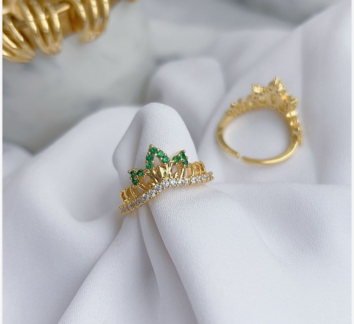 ANILLO CORONA VERDE