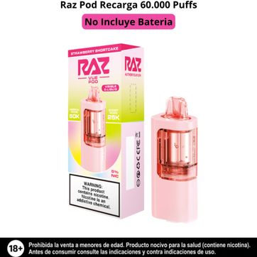 Imagen del producto Raz Pod Strawberry Shortcake 50.000 Puffs