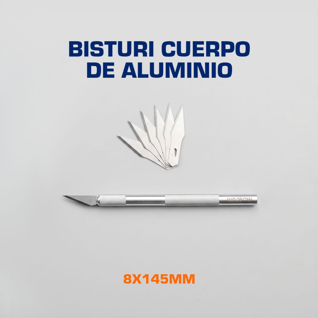 BISTURI CUERPO DE ALUMINIO 8X145MM