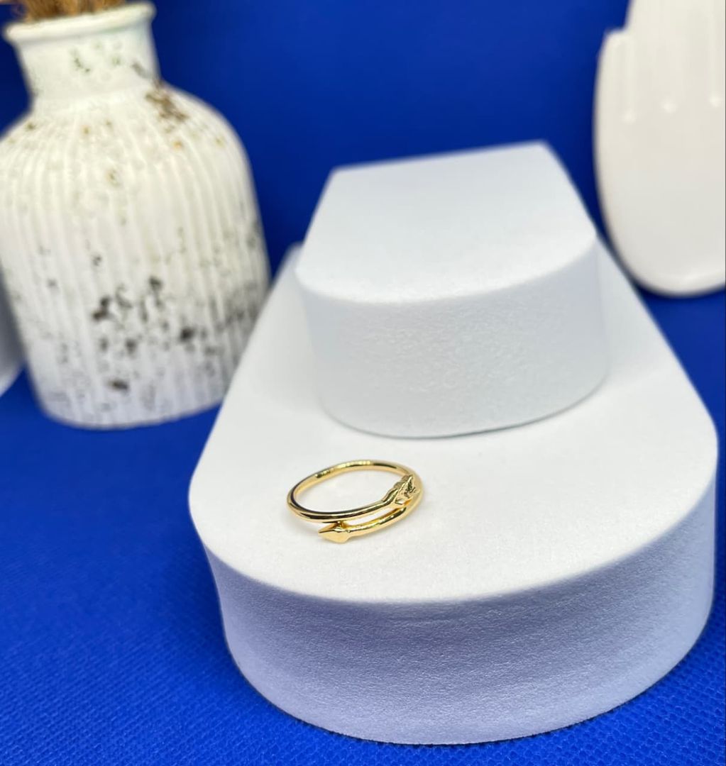Anillo ajustable flecha lisa
