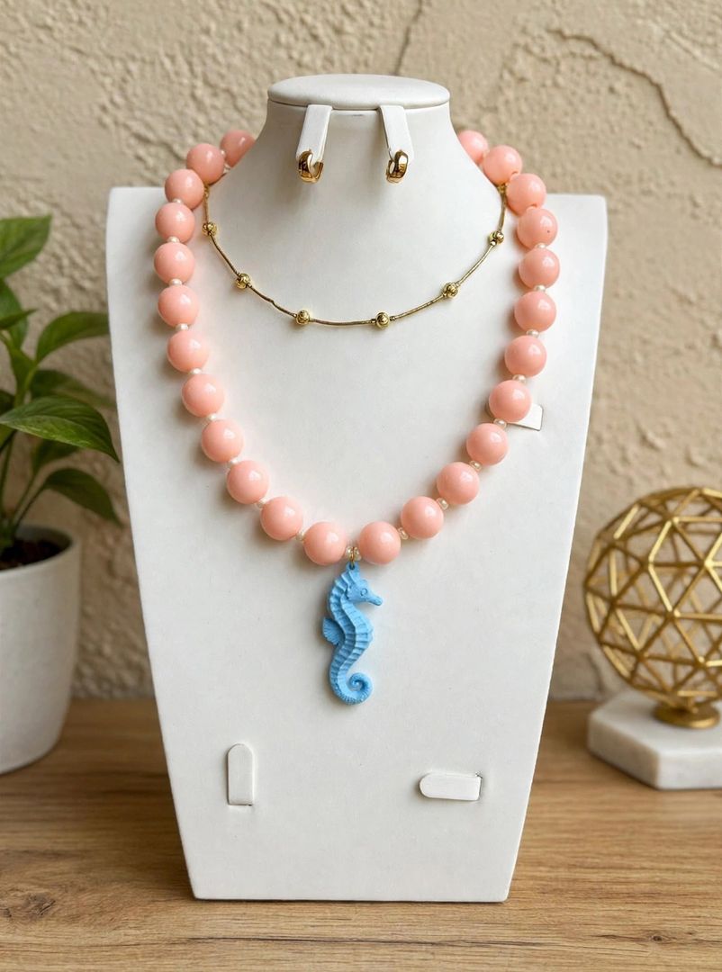 Collar PEACH SEAHORSE 