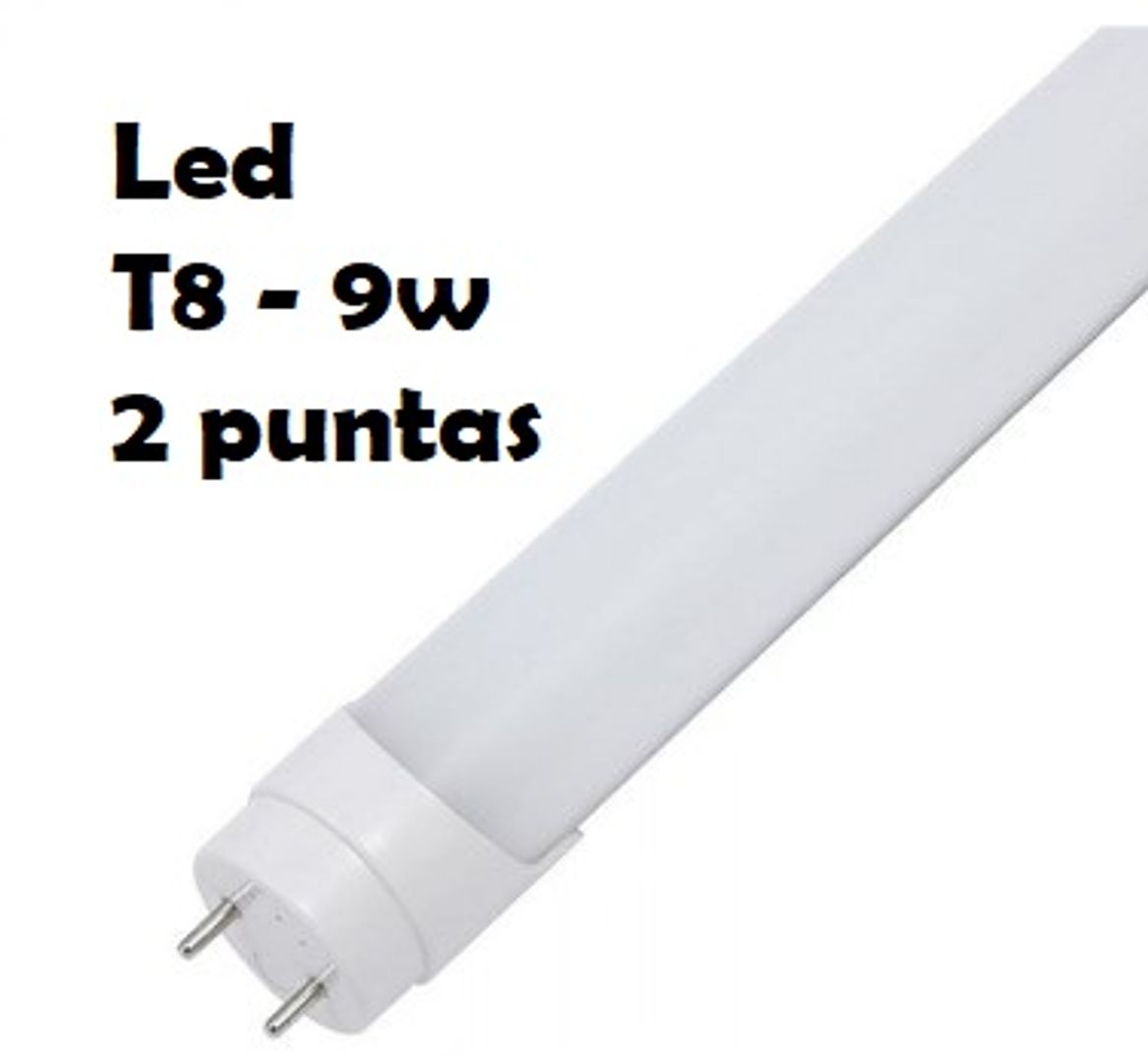 TUBO LED T8-9W 2 PTAS LN 60CM 