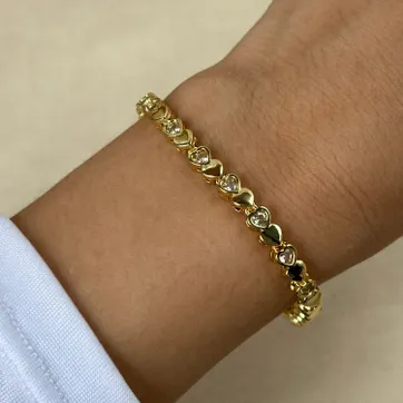 Imagen del producto Pulsera corazones 