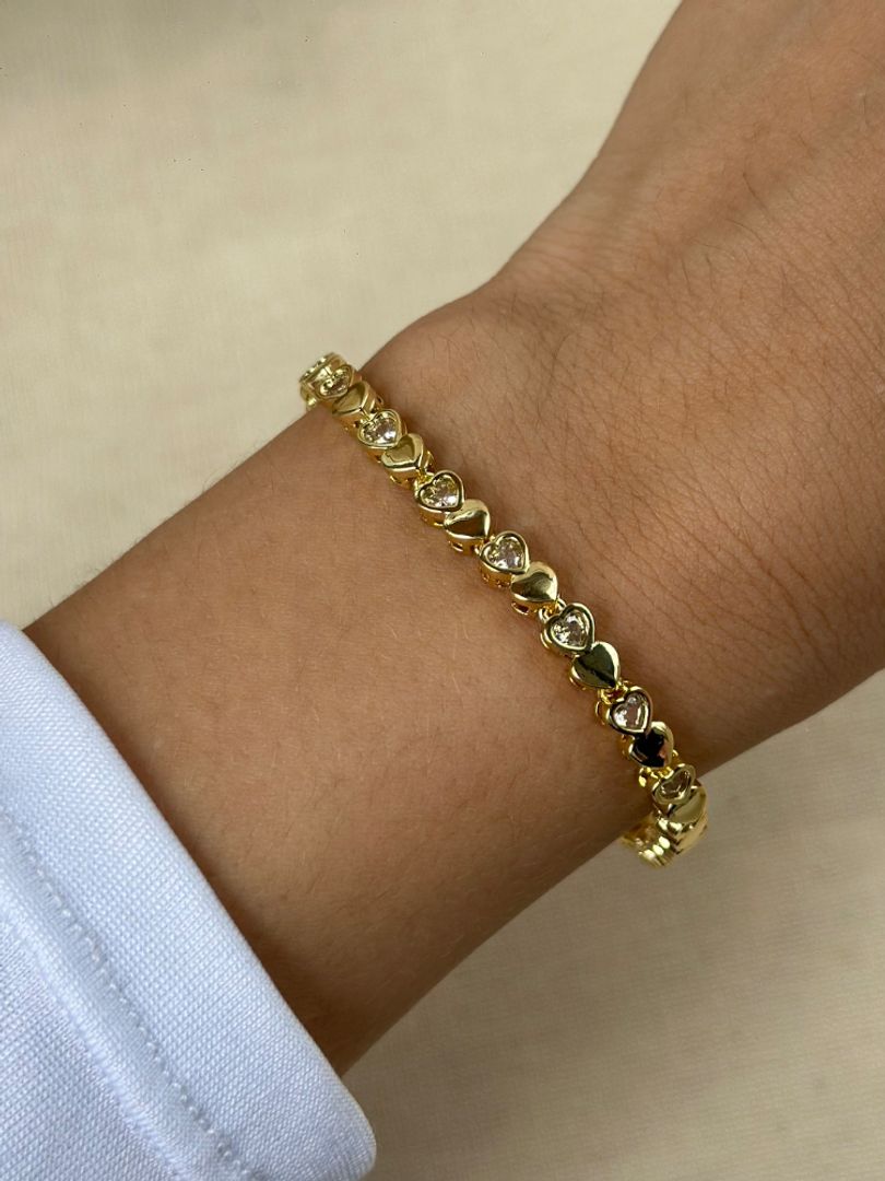 Pulsera corazones 
