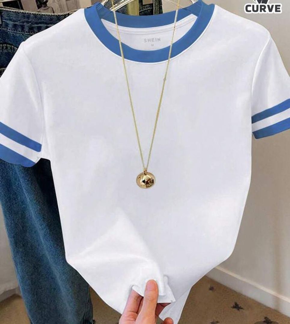 CAMISETA DE CUELLO COLOR